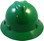 MSA V-Gard Full Brim Hard Hats with Staz-On Suspensions Green