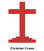 Reflective Hard Hat Decals ~ Christian Cross