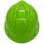 MSA V-Gard Cap Style Hard Hats with Fas-Trac Suspensions Lime Green - Back