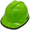 MSA V-Gard Cap Style Hard Hats with Fas-Trac Suspensions Lime Green - Edge Oblique Left