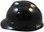 MSA Cap Style Large Jumbo Hard Hats with Fas-Trac Suspensions Black  - Left Side View