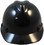 MSA Cap Style Large Jumbo Hard Hats with Fas-Trac Suspensions Black  - Front View