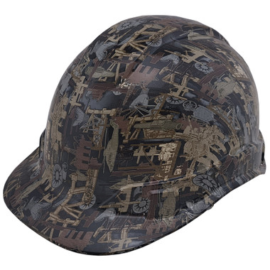 Oilfield Camo White Hydro Dipped Cap Style Hard Hat | Buy