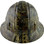 Oilfield Camo White Hydro Dipped Hard Hats Full Brim Style 