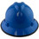 MSA V-Gard Full Brim Hard Hats with One-Touch Suspensions Blue - with Protective Edge