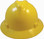 MSA V-Gard Full Brim Hard Hats with One-Touch Suspensions Yellow