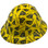 Don't Tread on Me Yellow Hydro Dipped Full Brim - Oblique Left