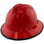 MSA V-Gard Full Brim Hard Hats with One-Touch Suspensions Red - with Protective Edge