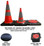 30 Inch Pack and Pop Incident Cones With Light 5 Packs Pic 1