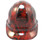 Hades Skull Red Hydro Dipped Cap Style Hard Hat pic 1