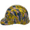 Don't Tread on Me USA FLAG Design Hydro Dipped Hard Hats Cap Style - Left