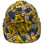 Don't Tread on Me USA FLAG Design Hydro Dipped Hard Hats Cap Style - Front