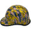 Don't Tread on Me USA FLAG Design Hydro Dipped Hard Hats Cap Style - Edge Left