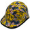 Don't Tread on Me USA FLAG Design Hydro Dipped Hard Hats Cap Style - Edge Oblique Left