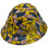 Don't Tread on Me Design Hydro Dipped Hard Hats Full Brim - Oblique Left