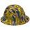 Don't Tread on Me Design Hydro Dipped Hard Hats Full Brim - Left