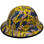 Don't Tread on Me Design Hydro Dipped Hard Hats Full Brim - Edge Right