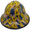 Don't Tread on Me Design Hydro Dipped Hard Hats Full Brim - Edge Back