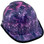 Galaxy Design Hydro Dipped Hard Hats Cap Style Design with edge Left Oblique