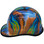 Oil Spill Design Hydro Dipped Hard Hats Cap Style - Edge Left