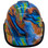 Oil Spill Design Hydro Dipped Hard Hats Cap Style - Edge Front