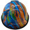 Oil Spill Design Hydro Dipped Hard Hats Cap Style - Edge Back