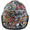 Sticker Bomb 4 Design Hydro Dipped Hard Hats Cap Style Design with edge front