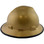 MSA V-Gard Full Brim Hard Hats with Fas-Trac Suspensions Gold - with Protective Edge