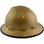 MSA V-Gard Full Brim Hard Hats with Fas-Trac Suspensions Gold - with Protective Edge