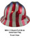 MSA Patriotic Full Brim Hard Hats (All designs) pic 1