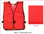 Economy Soft Mesh Safety Vests ~ ANSI Red