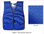 Economy Soft Mesh Safety Vests ~ Royal Blue