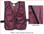 Economy Soft Mesh Safety Vests ~ Maroon