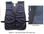 Economy Soft Mesh Safety Vests ~ Navy Blue