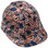 USA Wavy Flag Hydro Dipped Cap Style Hard Hat - Oblique Right