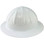 SkullBucket Aluminum Full Brim Hardhats with Ratchet Suspensions - White Left 