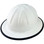 SkullBucket Aluminum Full Brim Hardhats with Ratchet Suspensions - White with Protective Edge