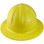 Skullbucket Aluminum Full Brim Hardhats ~ Yellow ~ Front