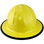 Skullbucket Aluminum Full Brim Hardhats ~ Yellow with Protective Edge ~ Front