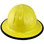 Skullbucket Aluminum Full Brim Hardhats ~ Yellow with Protective Edge ~ Back