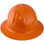 Skullbucket Aluminum Full Brim Hardhats ~ Orange ~ Front