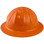 Skullbucket Aluminum Full Brim Hardhats ~ Orange ~ Left