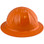 Skullbucket Aluminum Full Brim Hardhats ~ Orange ~ Right