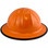 Skullbucket Aluminum Full Brim Hardhats ~ Orange with Protective Edge ~ Right