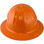 Skullbucket Aluminum Full Brim Hardhats ~ Orange ~ Back