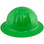 Skullbucket Aluminum Full Brim Hardhats ~ HI Viz Green ~ Left