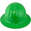 Skullbucket Aluminum Full Brim Hardhats ~ HI Viz Green ~ Back 