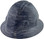 Blue Denim Hydro Dipped Hard Hats Full Brim Style ~ Oblique View