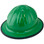 Skullbucket Aluminum Full Brim Hardhats ~ Green with Protective Edge ~ Oblique