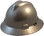 MSA V-Gard Full Brim Hard Hats with Staz-On Suspensions Silver